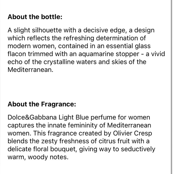 🌟SOLD🌟DOLCE & GABBANA Light Blue EDT Vial Spray Sample  1.5 mL - Picture 6 of 6